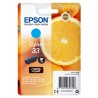 ORIGINAL Epson Cartuccia d'inchiostro ciano C13T33424012 33 ~300 Seiten 4,5ml C13T33424010