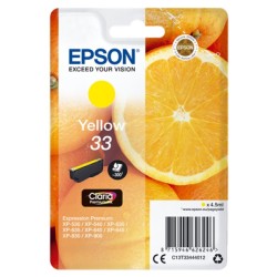 ORIGINAL Epson Cartuccia d'inchiostro giallo C13T33444012 33 ~300 Seiten 4,5ml