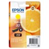 ORIGINAL Epson Cartuccia d'inchiostro giallo C13T33444012 33 ~300 Seiten 4,5ml
