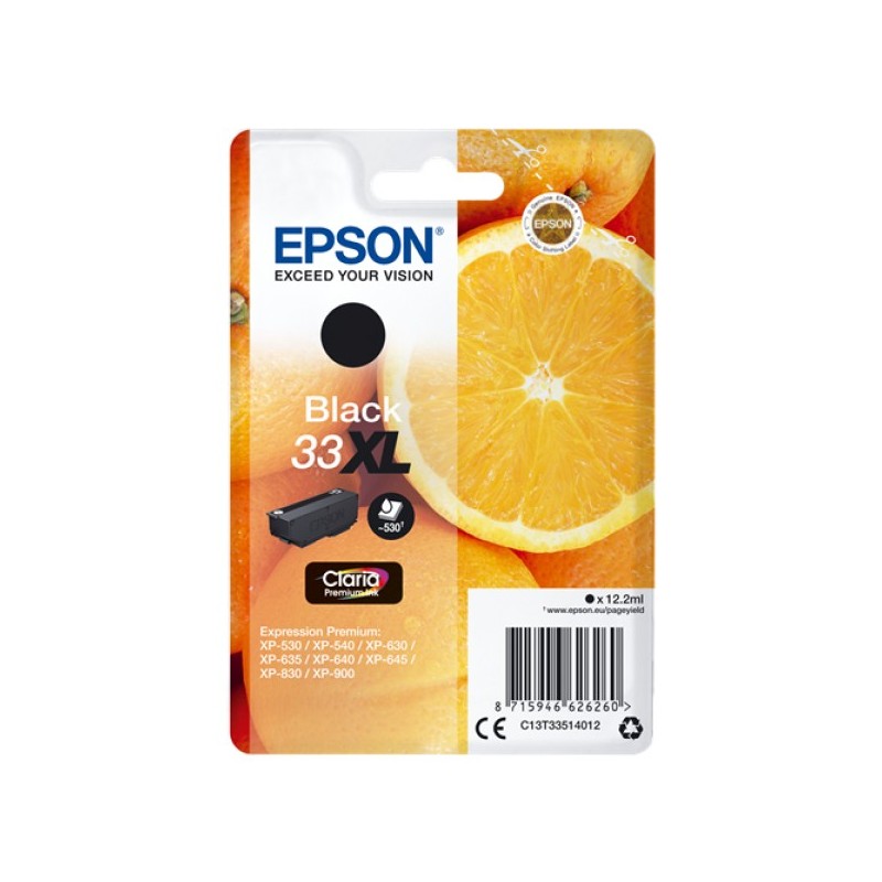 ORIGINAL Epson Cartuccia d'inchiostro nero C13T33514012 33 XL ~530 Seiten XL