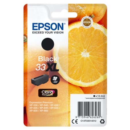 ORIGINAL Epson Cartuccia d'inchiostro nero C13T33514012 33 XL ~530 Seiten XL