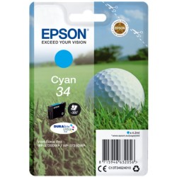 ORIGINAL Epson Cartuccia d'inchiostro ciano C13T34624010 34 ~300 Seiten 4,2ml