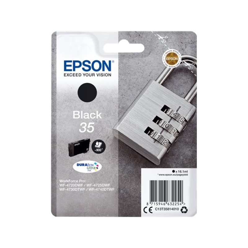 ORIGINAL Epson Cartuccia d'inchiostro nero C13T35814010 35 ~900 Seiten 16,1ml