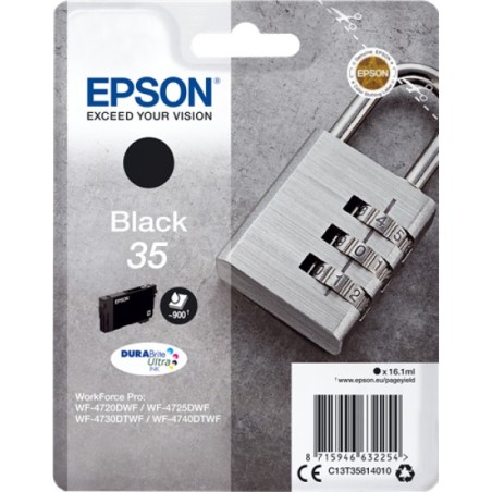 ORIGINAL Epson Cartuccia d'inchiostro nero C13T35814010 35 ~900 Seiten 16,1ml