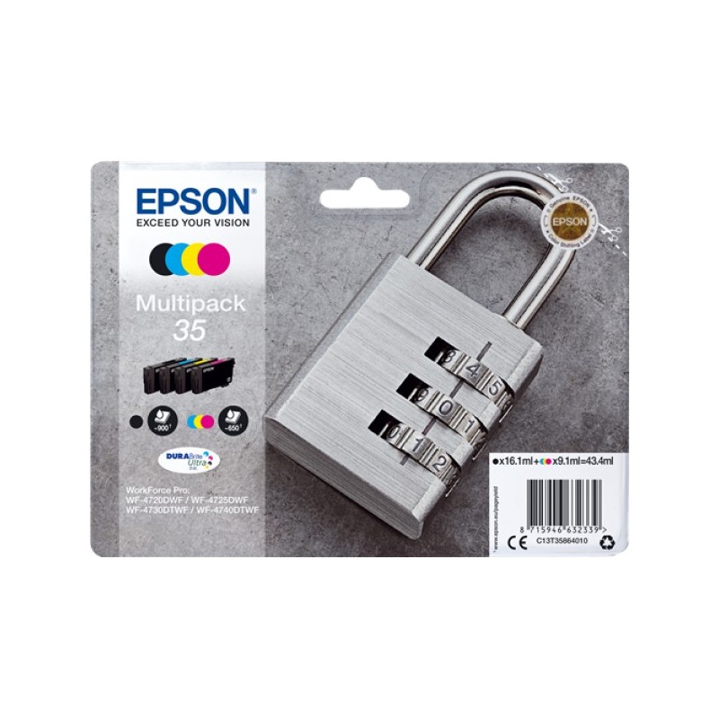 ORIGINAL Epson Multipack nero / ciano / magenta / giallo C13T35864010 35