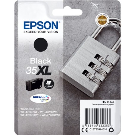 ORIGINAL Epson Cartuccia d'inchiostro nero C13T35914010 35XL ~2600 Seiten 41,2ml