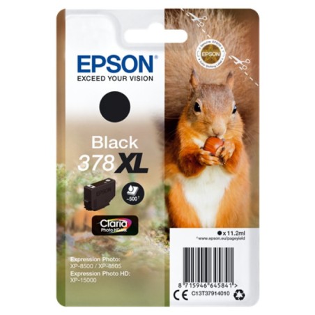 ORIGINAL Epson Cartuccia d'inchiostro nero C13T37914010 378XL ~500 Seiten 11,2ml