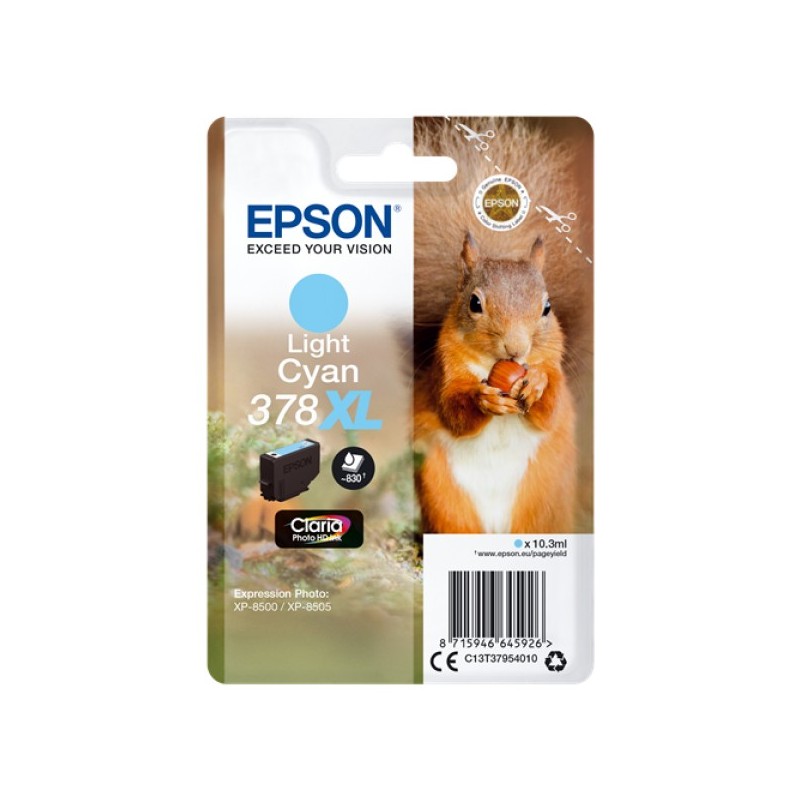 ORIGINAL Epson Cartuccia d'inchiostro ciano (chiaro) C13T37954010 378XL ~830 Seiten 10,3ml