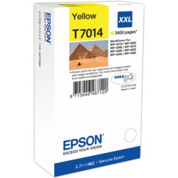 ORIGINAL Epson Cartuccia d'inchiostro giallo C13T70144010 T7014 XXL ~3400 Seiten XXL