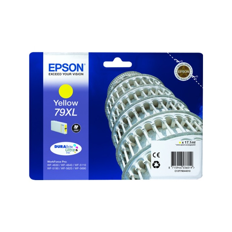 ORIGINAL Epson Cartuccia d'inchiostro giallo C13T79044010 79 XL ~2000 Seiten 17,1ml 79XL