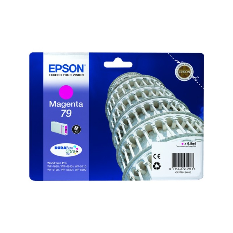 ORIGINAL Epson Cartuccia d'inchiostro magenta C13T79134010 79 ~800 Seiten 6,5ml 79