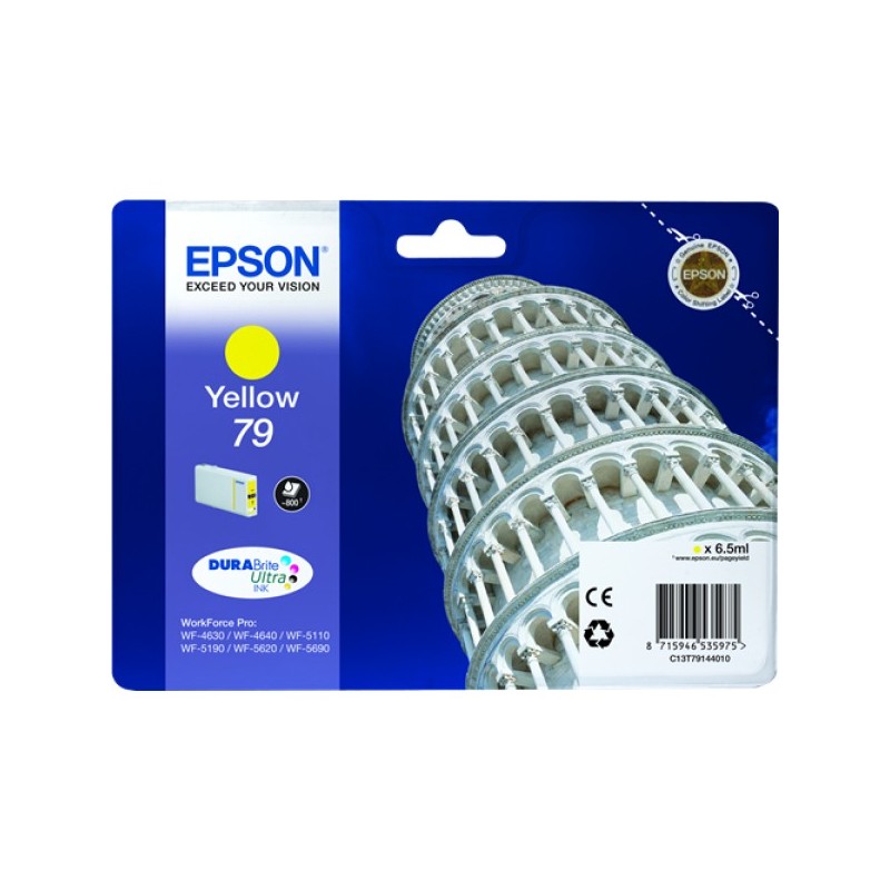 ORIGINAL Epson Cartuccia d'inchiostro giallo C13T79144010 79 ~800 Seiten 6,5ml 79