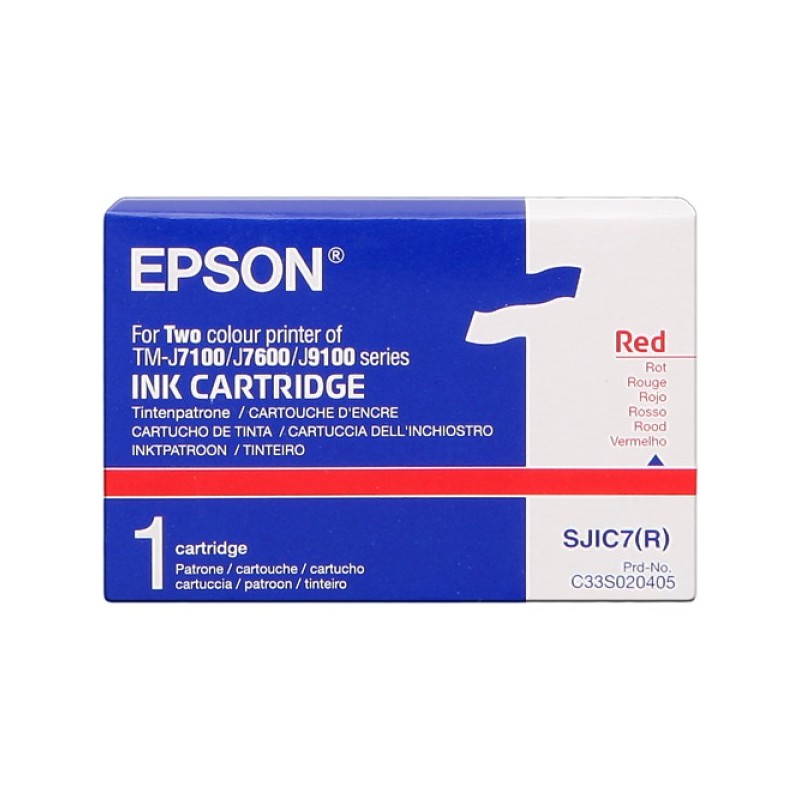ORIGINAL Epson Cartuccia d'inchiostro Rosso C33S020405 SJIC7-R
