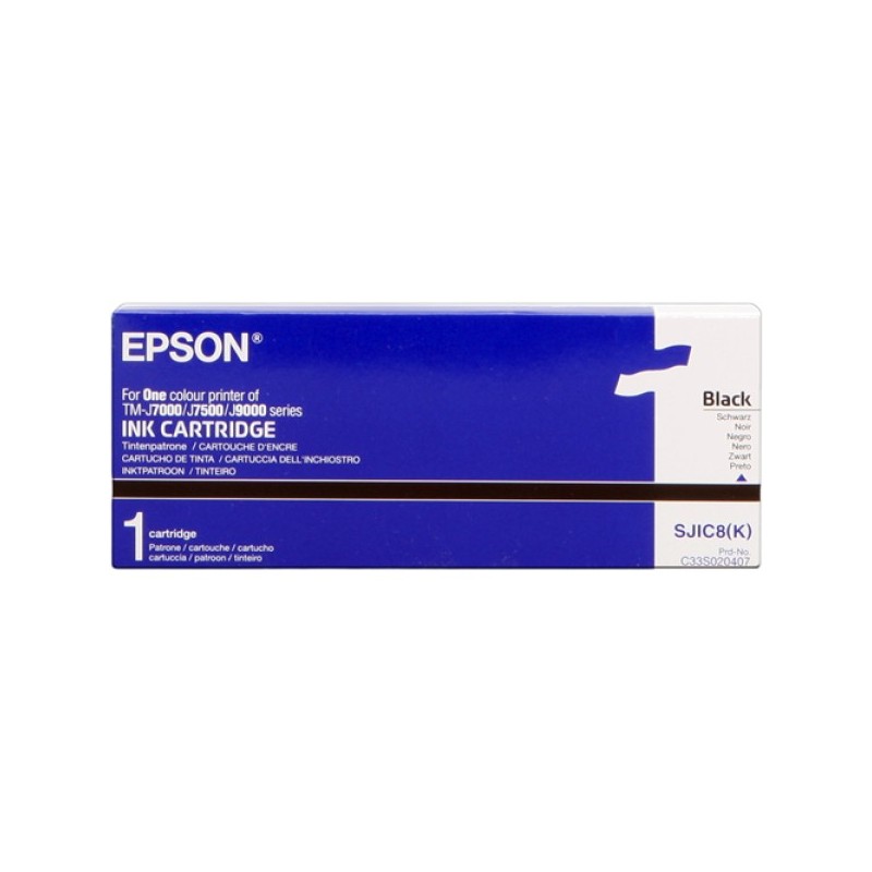 ORIGINAL Epson Cartuccia d'inchiostro nero C33S020407 SJIC8