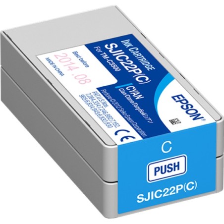 ORIGINAL Epson Cartuccia d'inchiostro ciano C33S020602 SJIC22P-C 32,5ml
