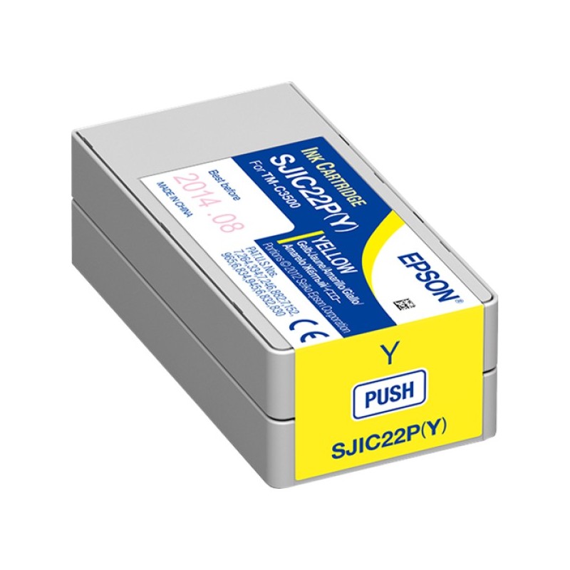 ORIGINAL Epson Cartuccia d'inchiostro giallo C33S020604 SJIC22P-Y 32,5ml