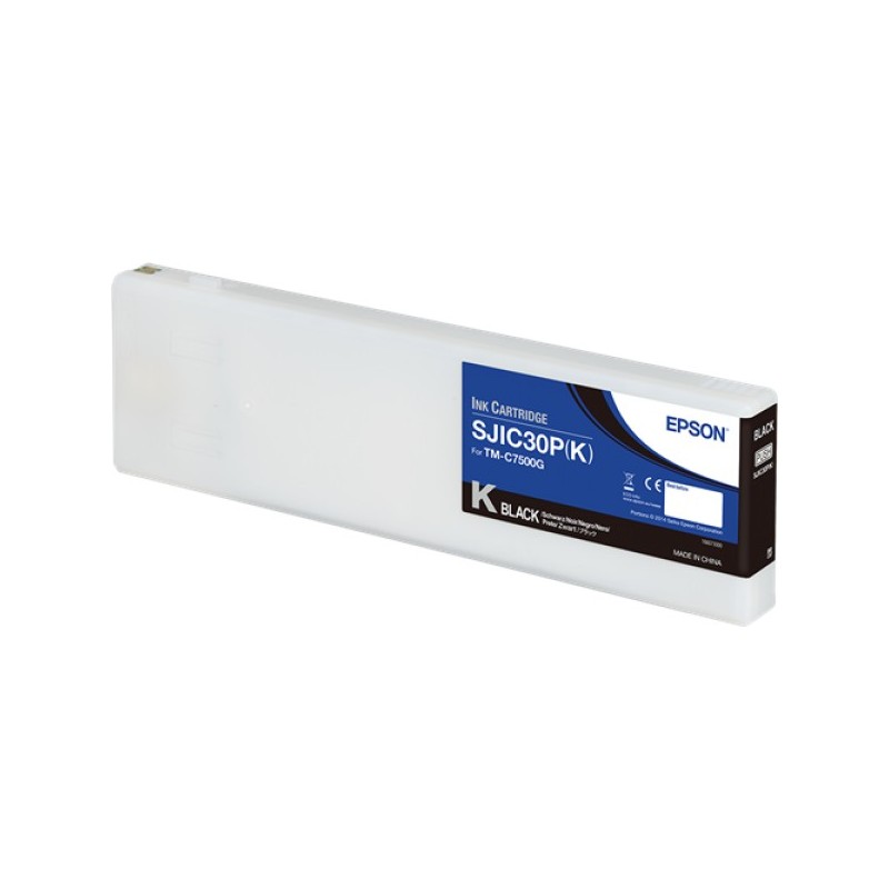 ORIGINAL Epson Cartuccia d'inchiostro nero C33S020639 SJIC30P-K 295,2ml SJIC30P(K): Ink cartridge for ColorWorks C7500G (Black)