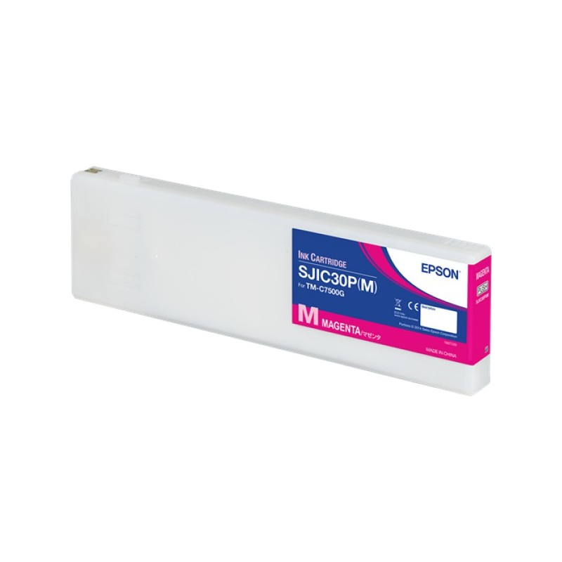 ORIGINAL Epson Cartuccia d'inchiostro magenta C33S020641 SJIC30P-M 294,3ml SJIC30P(M): Ink cartridge for ColorWorks C7500G (Mage
