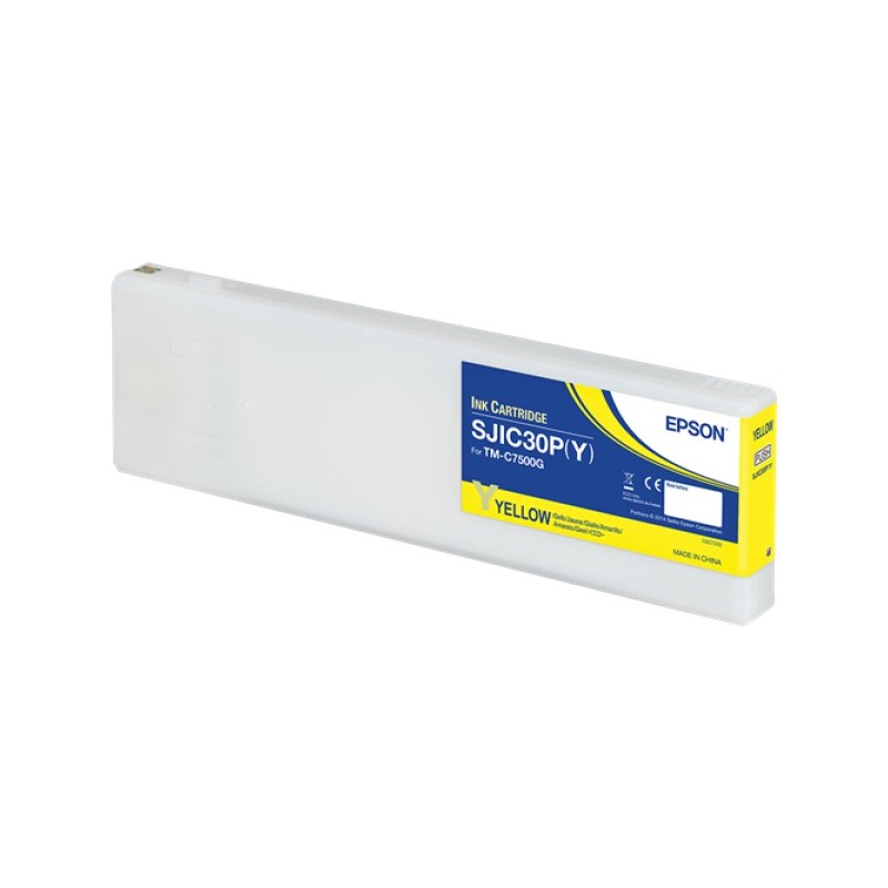 ORIGINAL Epson Cartuccia d'inchiostro giallo C33S020642 SJIC30P-Y 294,3ml SJIC30P(Y): Ink cartridge for ColorWorks C7500G (Yello
