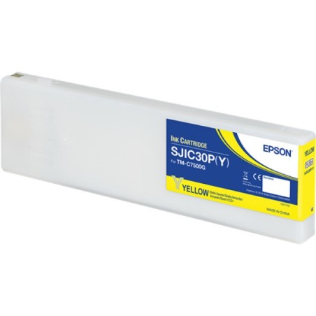 ORIGINAL Epson Cartuccia d'inchiostro giallo C33S020642 SJIC30P-Y 294,3ml SJIC30P(Y): Ink cartridge for ColorWorks C7500G (Yello