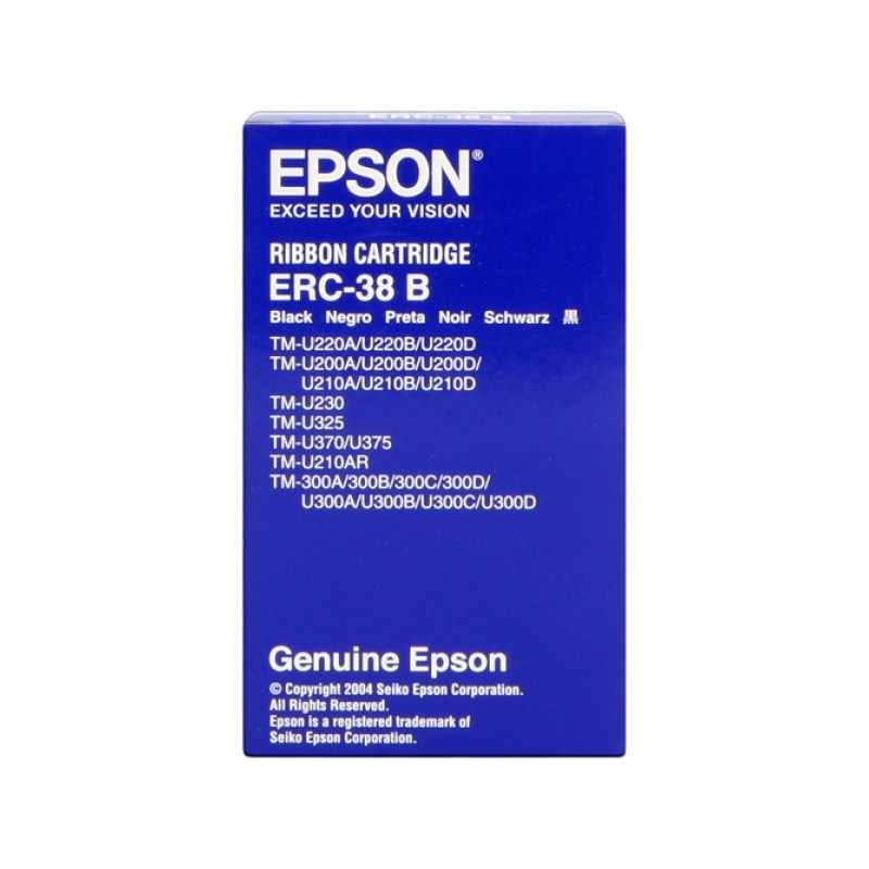 ORIGINAL Epson Nastro colorato nero C43S015374 ERC-38 B