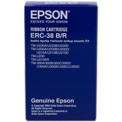 ORIGINAL Epson Nastro colorato nero / Rosso C43S015376 ERC-38 BR