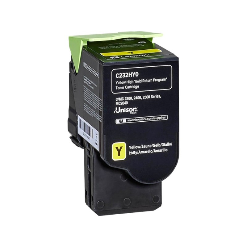 ORIGINAL Lexmark toner giallo C232HY0 C/MC2325/2425/2535 ~2300 Seiten