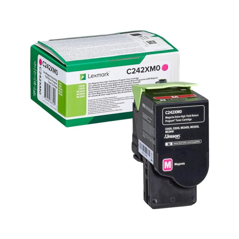 ORIGINAL Lexmark toner magenta C242XM0 C/MC2425/2535 ~3500 Seiten