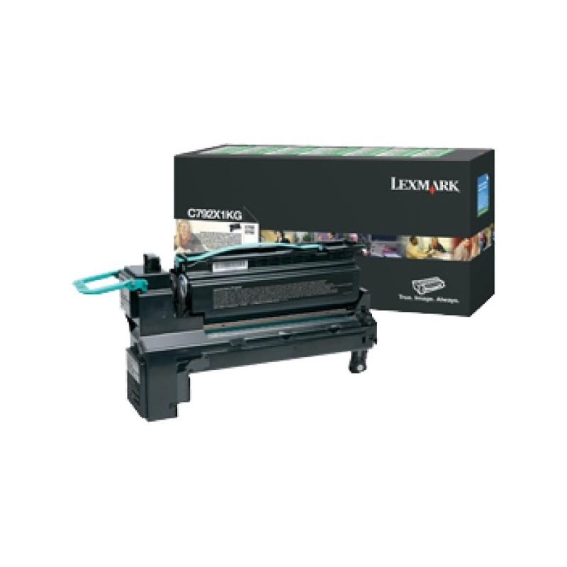 ORIGINAL Lexmark toner nero C792X1KG C792 ~20000 Seiten cartuccia di stampa riutilizzabile