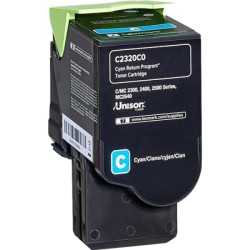ORIGINAL Lexmark toner ciano C2320C0 C/MC2325/2425/2535 ~1000 Seiten