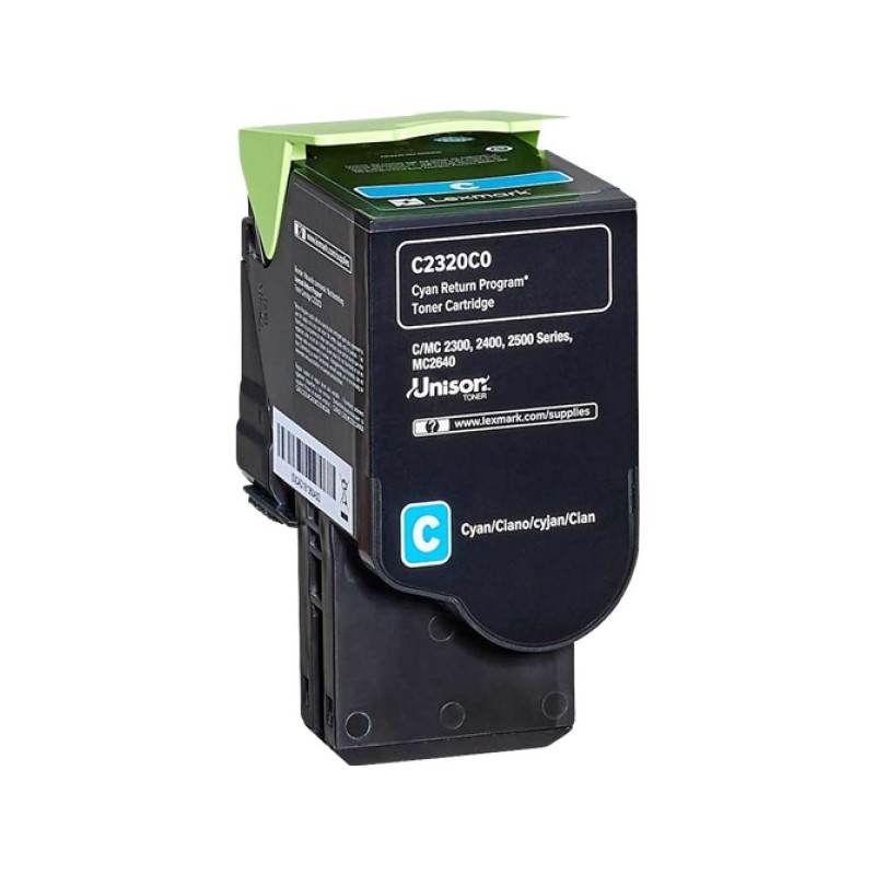 ORIGINAL Lexmark toner ciano C2320C0 C/MC2325/2425/2535 ~1000 Seiten