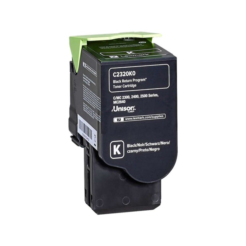 ORIGINAL Lexmark toner nero C2320K0 C/MC2325/2425/2535 ~1000 Seiten
