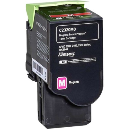 ORIGINAL Lexmark toner magenta C2320M0 C/MC2325/2425/2535 ~1000 Seiten