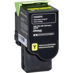 ORIGINAL Lexmark toner giallo C2320Y0 C/MC2325/2425/2535 ~1000 Seiten