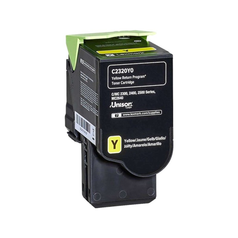 ORIGINAL Lexmark toner giallo C2320Y0 C/MC2325/2425/2535 ~1000 Seiten