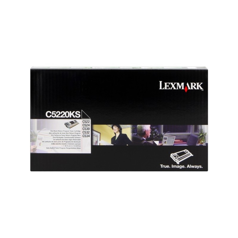 ORIGINAL Lexmark toner nero C5220KS C52x/53x ~4000 Seiten Restituzione- Cartuccia di toner