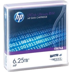 ORIGINAL HP Accessori per computer C7976A LTO-6 Ultrium 2.5/6,25TB Cartridge HP LTO-6 Ultrium 6.25TB MP RW Data Cartridge