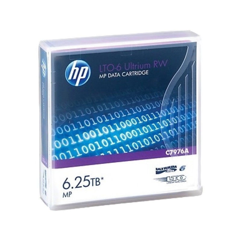 ORIGINAL HP Accessori per computer C7976A LTO-6 Ultrium 2.5/6,25TB Cartridge HP LTO-6 Ultrium 6.25TB MP RW Data Cartridge