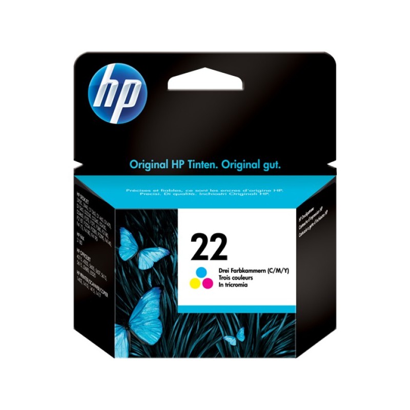 ORIGINAL HP Cartuccia d'inchiostro differenti colori C9352AE 22 ~165 Seiten 6ml
