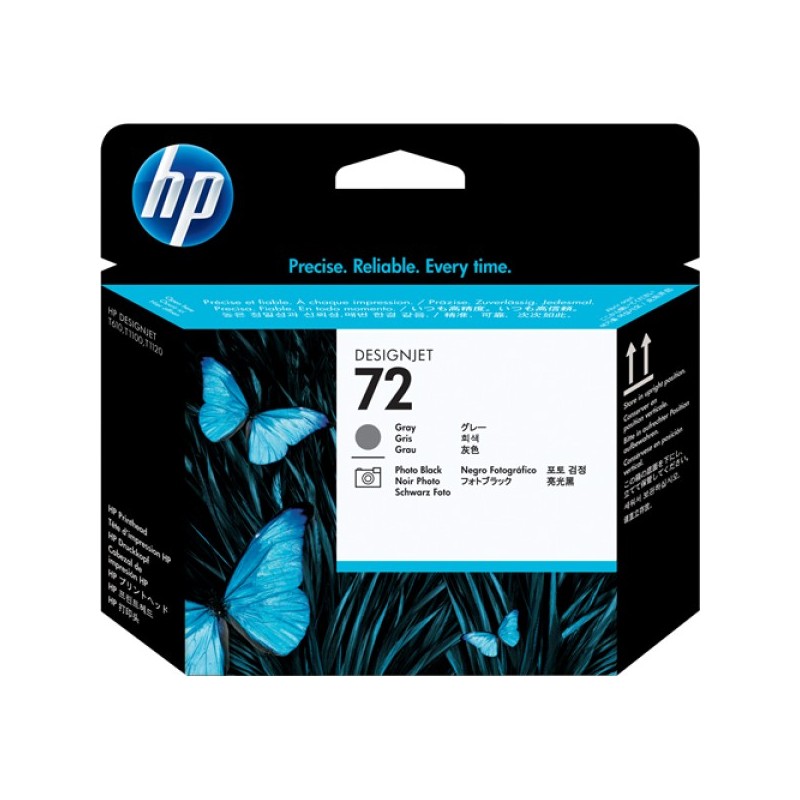 ORIGINAL HP Testina per stampa Grigio / Nero (Foto) C9380A 72