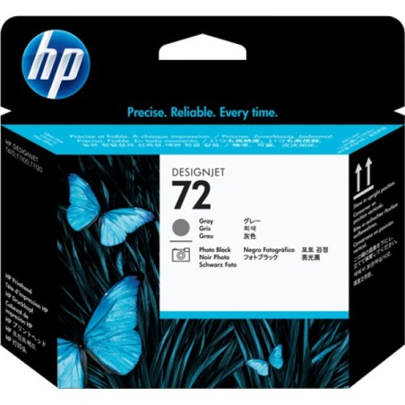 ORIGINAL HP Testina per stampa Grigio / Nero (Foto) C9380A 72