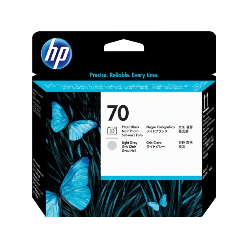 ORIGINAL HP Testina per stampa Nero (Foto) / grigio (chiaro) C9407A 70