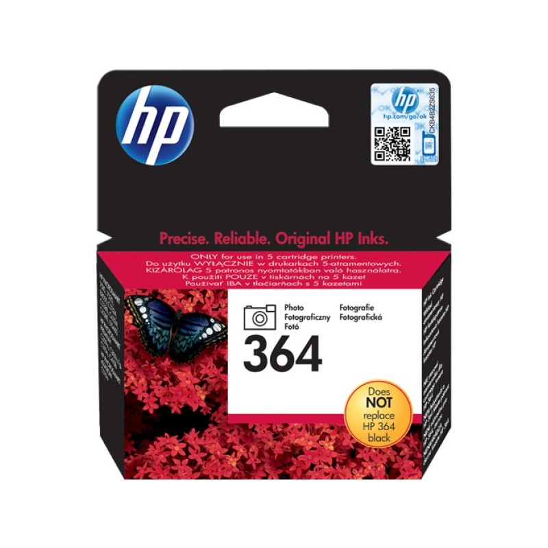 ORIGINAL HP Cartuccia d'inchiostro Nero (Foto) CB317EE 364 per 130 foto