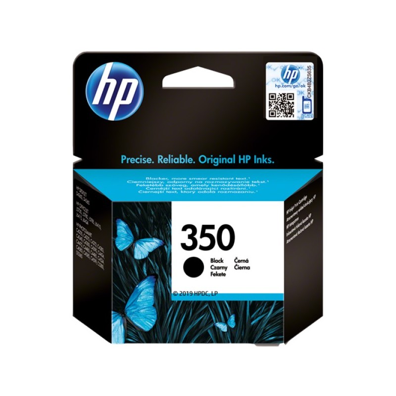 ORIGINAL HP Cartuccia d'inchiostro nero CB335EE 350 ~200 Seiten ink cartridge, standard