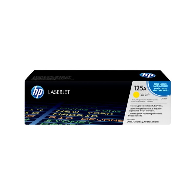 ORIGINAL HP toner giallo CB542A 125A ~1400 Seiten