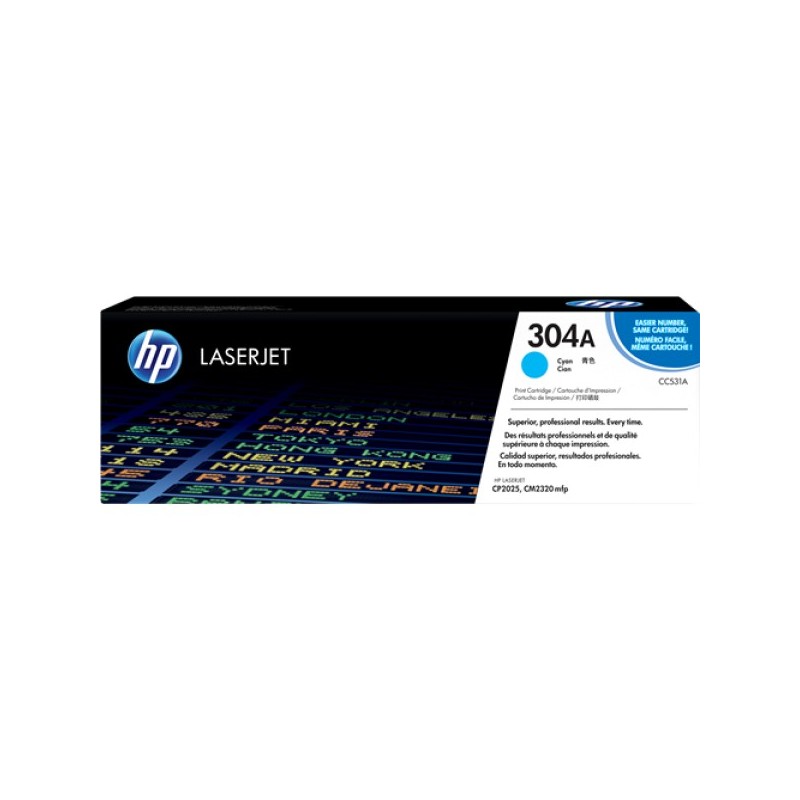 ORIGINAL HP toner ciano CC531A 304A ~2800 Seiten