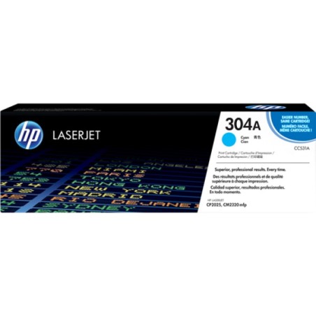 ORIGINAL HP toner ciano CC531A 304A ~2800 Seiten