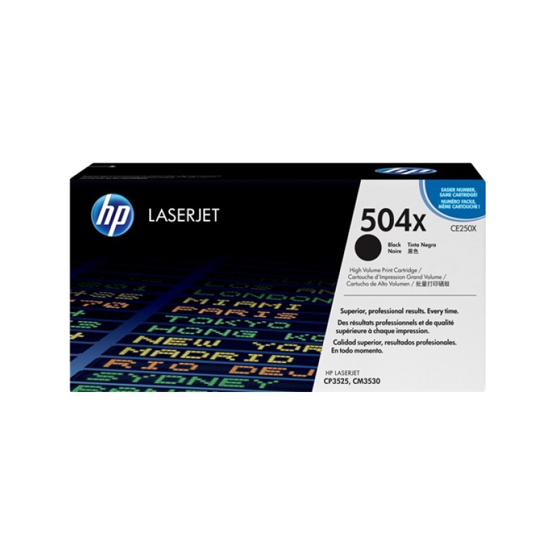 ORIGINAL HP toner nero CE250X 504X ~10500 Seiten
