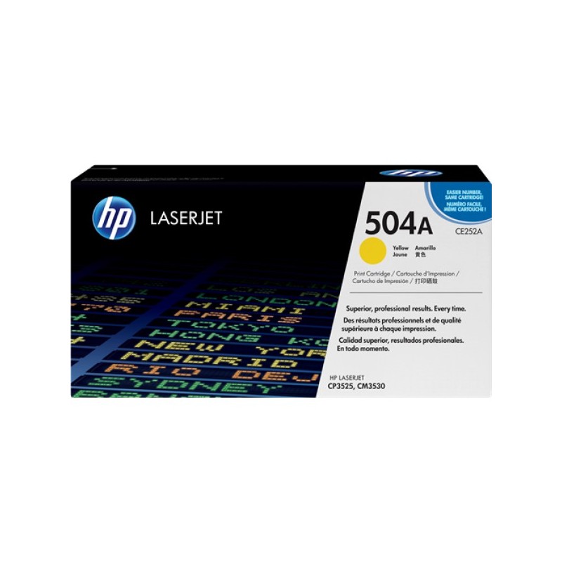 ORIGINAL HP toner giallo CE252A 504A ~7000 Seiten