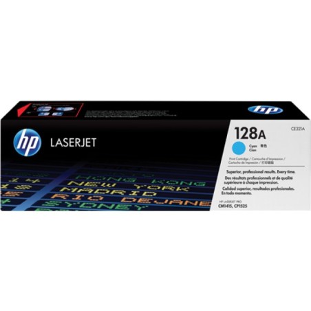 ORIGINAL HP toner ciano CE321A 128A ~1300 Seiten